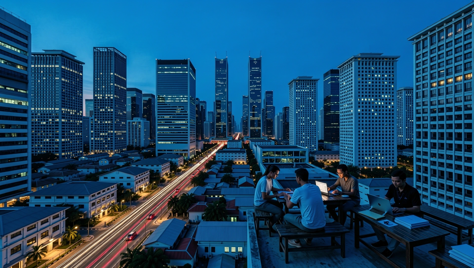 Manila Digital Skyline